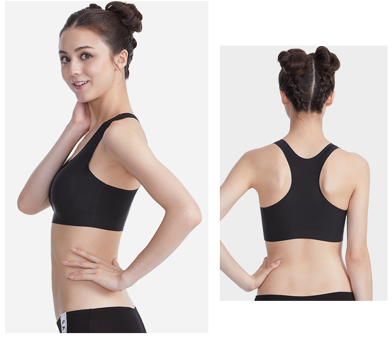 6IXTY8IGHT 68 cô gái không có vòng thép thể thao vest đáy quần lót nữ BR05789 áo kiểu trung niên