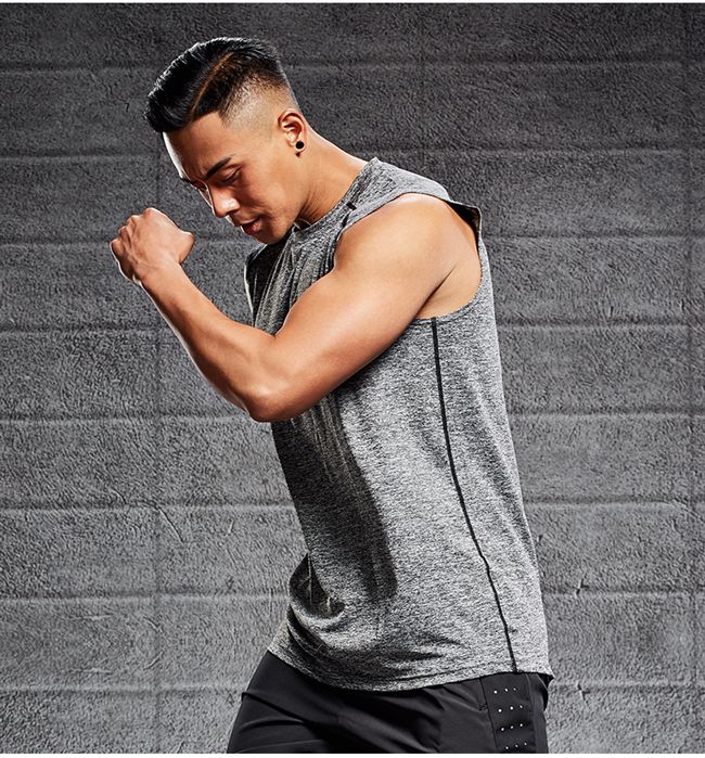 Áo vest thể thao nam quần áo thể thao bóng rổ áo thun không tay chạy bộ quần áo áo sơ mi rộng rãi quần áo ngắn tay nhanh khô quần áo