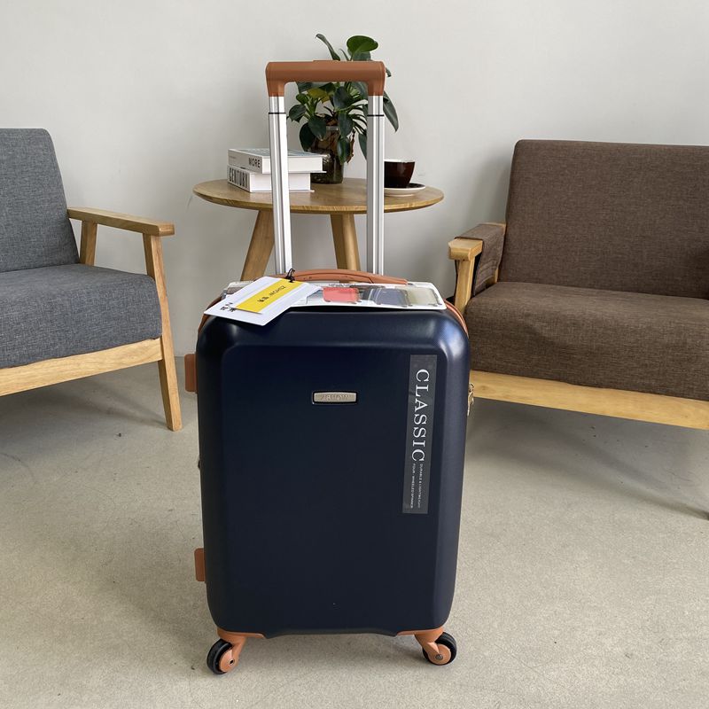 Exit Korea suitcase retro suitcase 20 inch Business pull-lever case Large capacity 26 leather case mute wheel anti-scraping