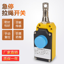 Safety emergency stop pull wire switch manual reset LS-LX-S one-way rope switch ZS7111ZS7120 manufacturers