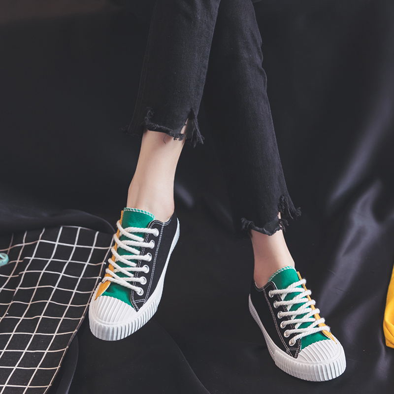2018 mùa xuân mới giày vải gai giày nữ sinh viên Hàn Quốc phong cách Harajuku ulzzang giày ins giày