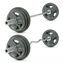 Baking Varnish Barbell suit Home macroporous small hole barbell sheet Barbell Club 1 2 m Weightlifting Fitness Equipment Deep Squatting