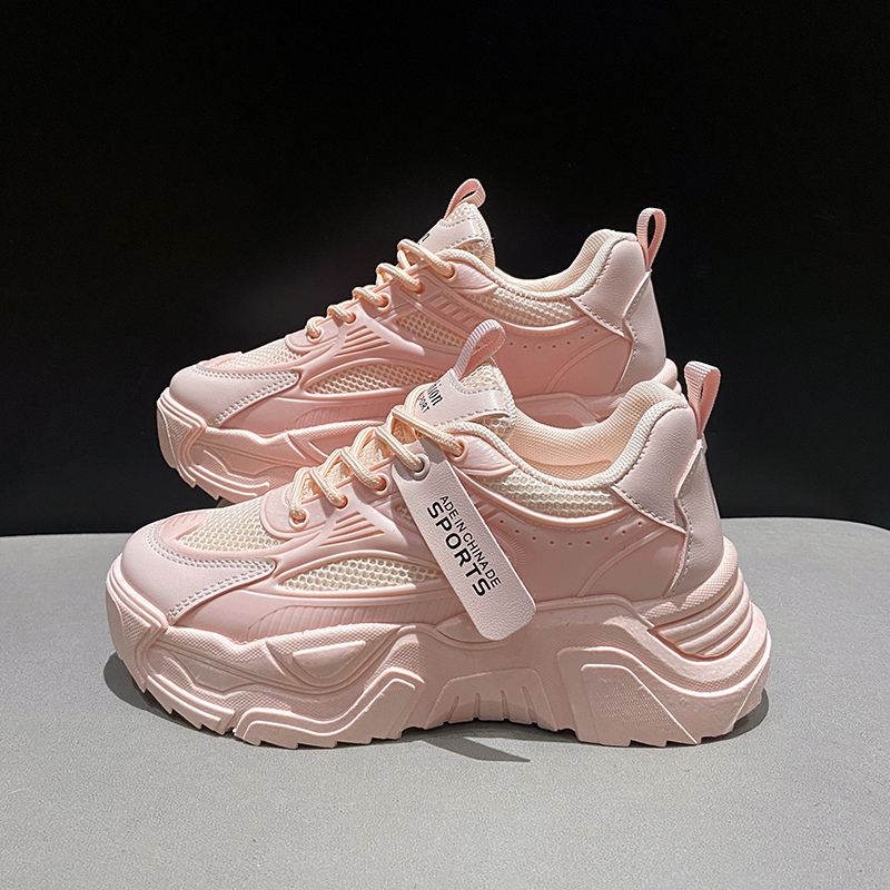 Pink Dad Sneakers for Women, Summer Breathable 2023 New Trendy Internet-Famous Women's Shoes, Popular Versatile Casual Sports Shoes