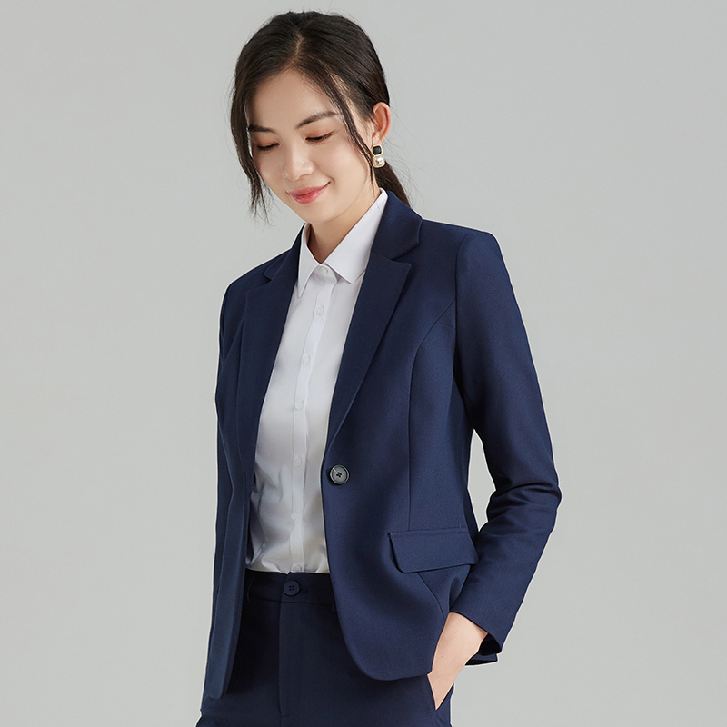 Royal Blue Suit Set for Women, Professional Slim-Fit Commuter Suit, Formal Jacket, Spring and Autumn Civil Servant Interview Workwear