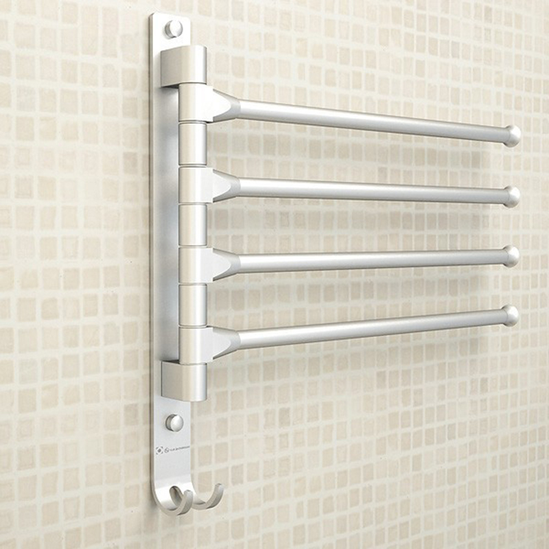 Rotating Towel Rack Bathroom Towel Bar Hanging Rod Bathroom Toilet Towel Rack Kitchen Multi-Rod Cloth Rack Towel Hanger Rotating Towel Rack Bathroom Towel Bar Hanging Rod Bathroom Toilet Towel Rack Kitchen Multi-Rod Cloth Rack Towel Hanger
