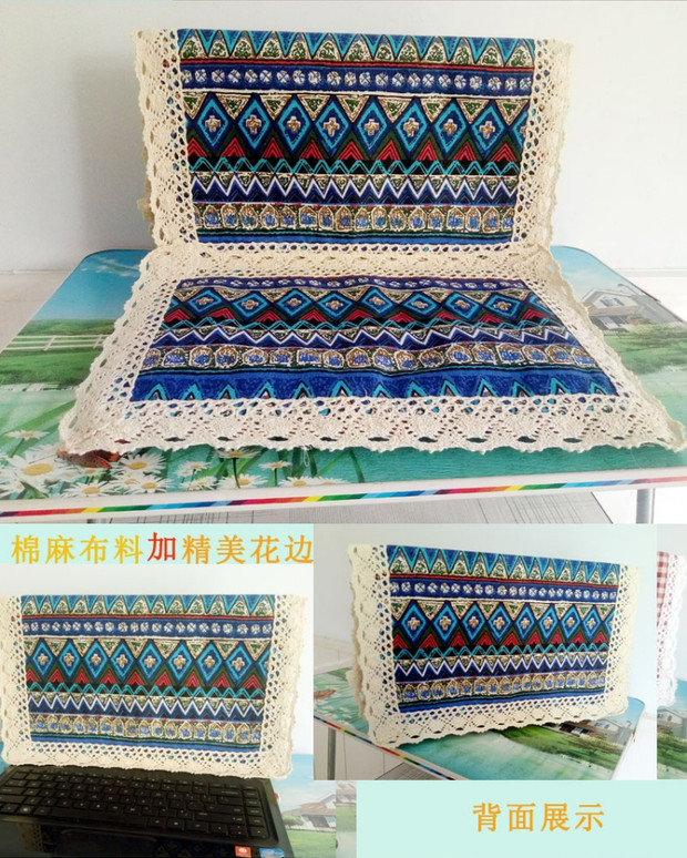 đáng yêu trang trí 14-inch 17-inch Khuyến mãi máy tính để bàn máy tính xách tay sinh viên thông thường bụi che bảo vệ vải Continental - Bảo vệ bụi giá áo điều hòa