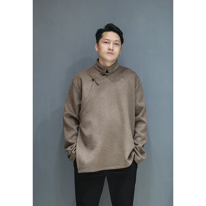 Retro elite short double-sided cashmere summer woolen demi-season jacket