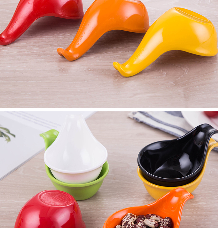 Nhà hàng trà melamine A5 melamine bộ đồ ăn gia vị đa năng món ăn tráng miệng muỗng gia vị nước sốt dấm caviar muỗng nước sốt món ăn khay gỗ đựng đồ ăn