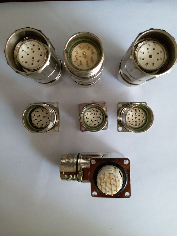 German Imported 6, 7, 8, 9, 12, 17, 19 Core Pinhole (Male and Female) Plugs, M23 M17 Plug and Socket