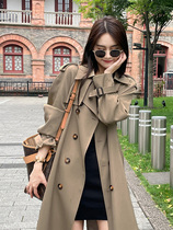 sandro Moscoloni Middle Long Windcoat Coak 2023 Spring and Autumn New Young British Wind Coat