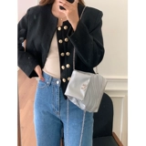 Небольшая дизайнерская цепь, рюкзак, серебряная сумка через плечо, изысканный стиль