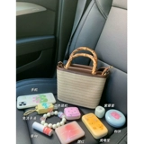 Плетеная сумка через плечо, портативная соломенная небольшая сумка, премиум класс