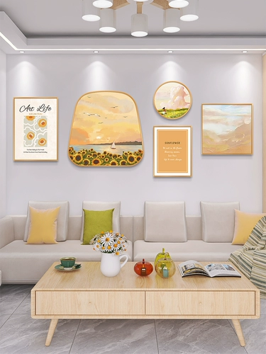 Подсолнечник оригинал Mufeng Living Room диван фоновый украшение настен