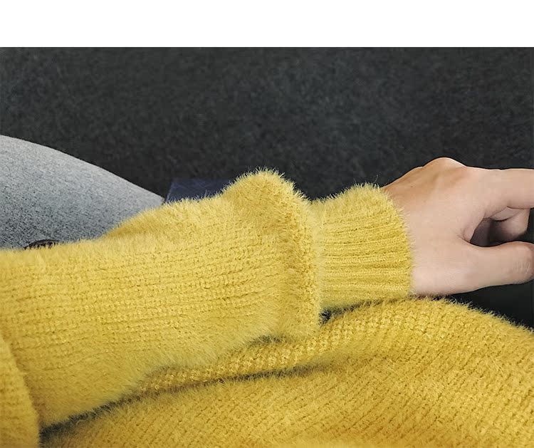 Danielandzee 18 mùa thu mới sang trọng mềm mại ba màu rắn cổ tròn áo len áo len nam hoodie nam