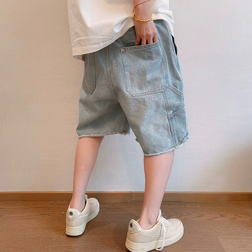 Dannyandzee Summer Tide Brand Takajie Retro Mao Bian сделать старый голубой глигарс