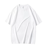 dannyandzee Летняя трендовая цветная хлопковая футболка с коротким рукавом для влюбленных, круглый воротник, оверсайз