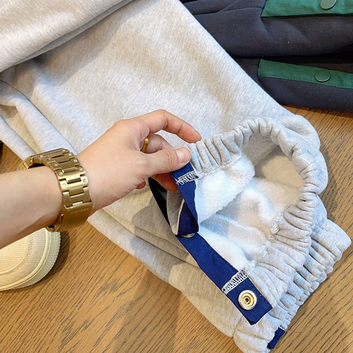 Зимние ретро удерживающие тепло утепленные цветные штаны, свободный крой