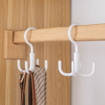 Rotatable multifunction rack wardrobe silk scarf tie leather tie belt containing hook home cloister scarf finishing hanging rack
