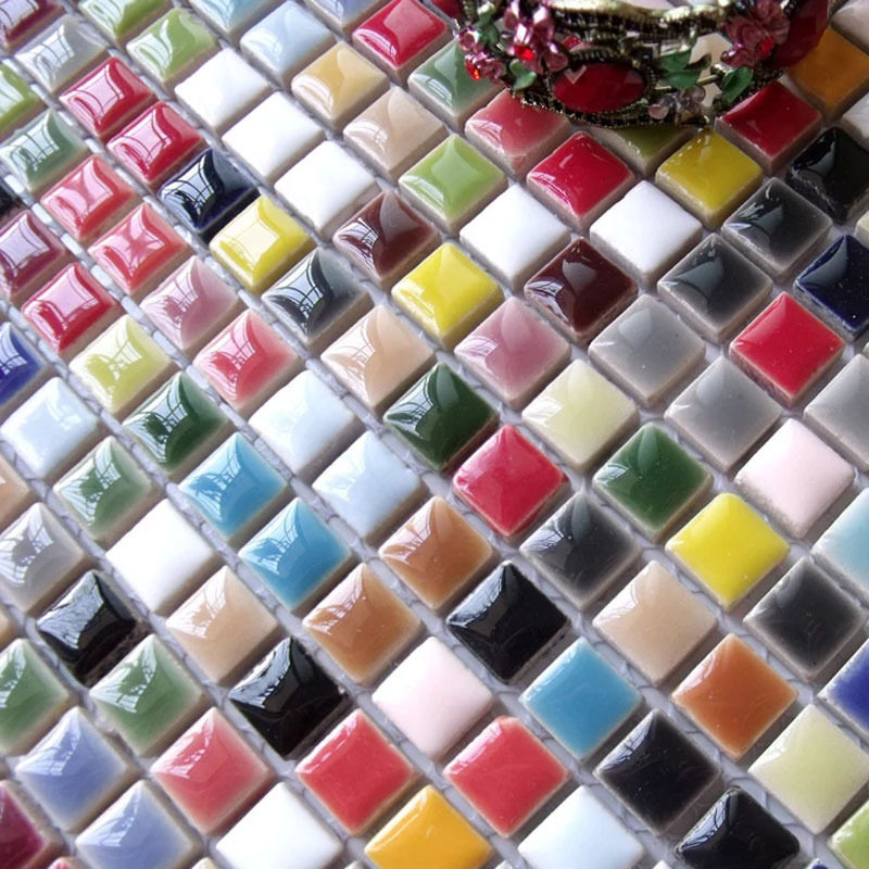 Beauty A show Tetris color card 1000 shiny golden silk bright sheet glued work boilerplate to show positive square glass beans-Taobao