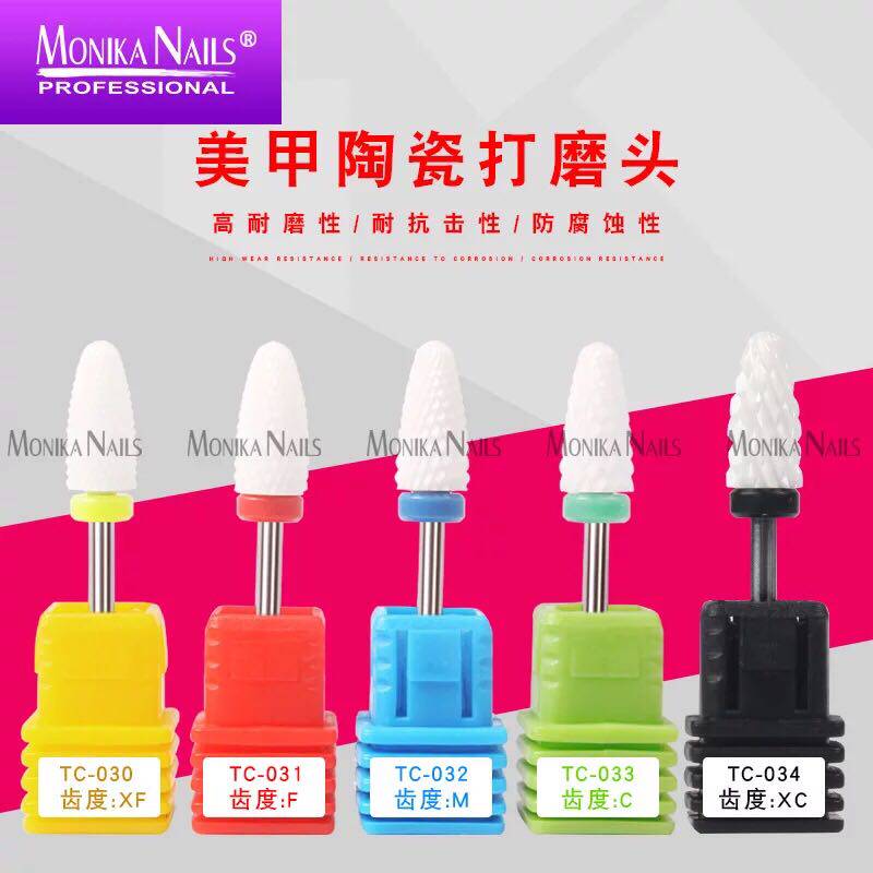 Unloading drill polished US A ceramic grinding head single bullet type electric nail polisher tool unloading nail