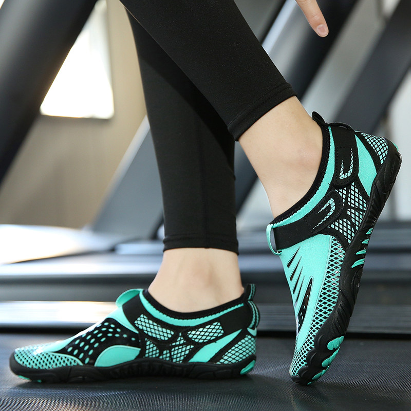 Indoor comprehensive training shoes men's and women's fitness treadmill shoes skipping rope shock-absorbing sports shoes women's training yoga squat shoes