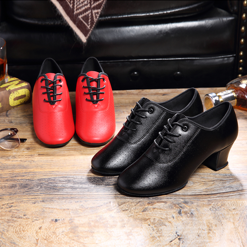 Female teacher dance shoes daughter Modern shoes national standard dance outdoor cow skin square dance female modern dance