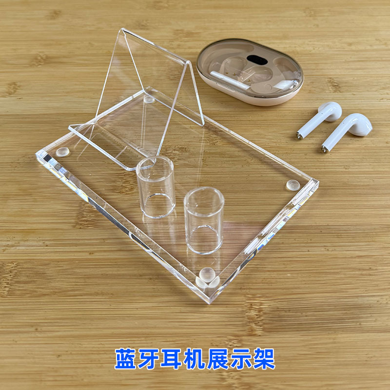 Acrylic Creative Headphone Display Stand, Ear Clip Holder, Earbud Holder, Wireless Sports Bluetooth Headset Stand