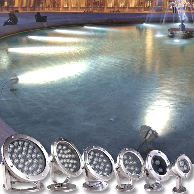 Underwater lights pool fish pond lights LED underwater lights false landscape colorful spotlight cave landscape lights low voltage 12V