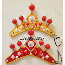 Opera children Hua Mulan headdress drum hat Wei wind gong waist drum headdress performance performance Xiaobing Liezi