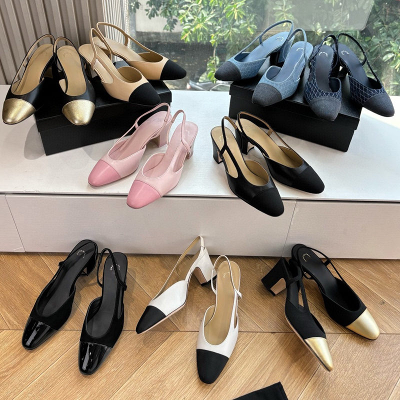 Spring and Summer Round-Toe Color-Blocked Side-Cut High-Heeled Sandals with Chunky Heels, Elastic Straps, Shallow Mouth, Sheepskin Classic Women's Shoes, Versatile for Commuting Spring and Summer Round-Toe Color-Blocked Side-Cut High-Heeled Sandals with Chunky Heels, Elastic Straps, Shallow Mouth, Sheepskin Classic Women's Shoes, Versatile for Commuting