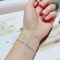 Silver jewel star shiny bracelet S925 sterling silver Japanese and Korean fashion simple gift