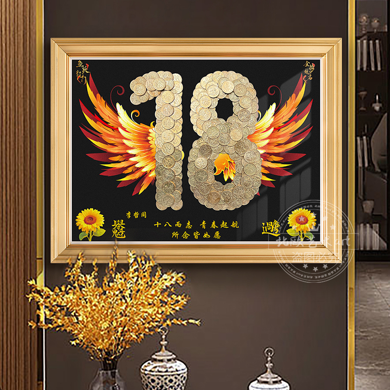 Creative Coin Photo Frame DIY Craft Material Kit to Make Decorations, Coming-Of-Age Gift for Girls and Boys Turning Eighteen Creative Coin Photo Frame DIY Craft Material Kit to Make Decorations, Coming-Of-Age Gift for Girls and Boys Turning Eighteen