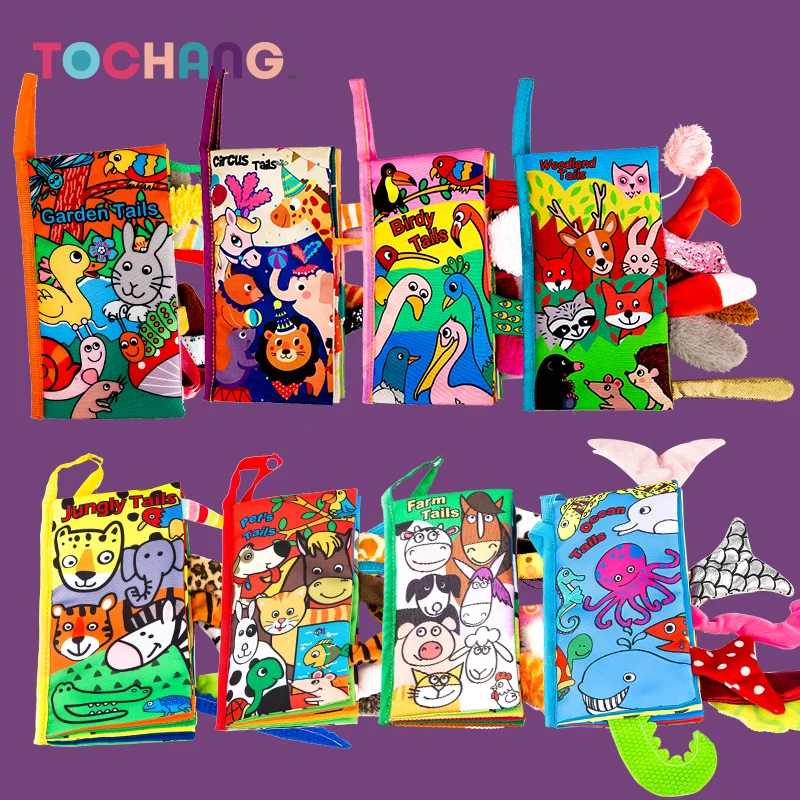 Детская объемная тканевая книга, игрушка, раннее образование, 0–3 года, можно кусать, не рвется, 6–12 месяцев