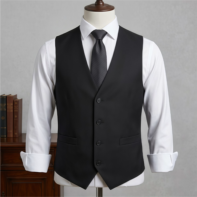 Men's Suit Vest Spring and Autumn Groomsmen Attire Korean Style Slim Fit Groom Wedding Dress Casual Vest Suit Men's Suit Vest Spring and Autumn Groomsmen Attire Korean Style Slim Fit Groom Wedding Dress Casual Vest Suit