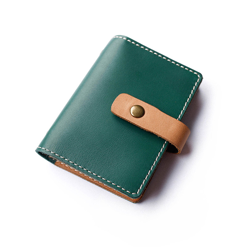 Original new cowhide large capacity card package manual multi card position hipster business card holder credit card package