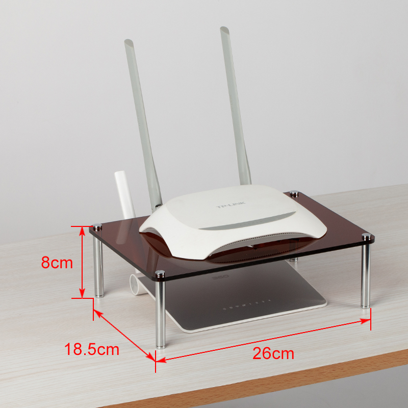 [USD 10.41] ACRYLIC settop box Router shelf Multilayered router shelf