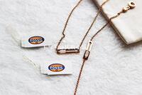 [Domestic ready stock with free shipping] American Fossil women's rose gold arrowhead alloy anti-allergic bracelet/necklace set