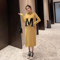 Pregnant women winter sweater fashion autumn winter sweater winter top base shirt dress wear suit Net Red