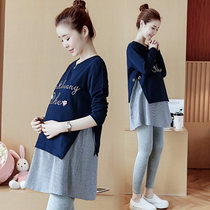 Pregnant Woman Spring Dress 2022 New Suit Stylish Spring Long Sleeve Blouse Blouse Spring Wee Spring Wee Clothing and Dress Tide