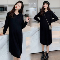 Pregnant women winter sweater fashion autumn winter sweater winter top base shirt dress wear suit Net Red