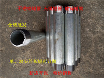 Hot galvanized iron tube steel tube external wire pair silk short tube tap water tube machined single head silk double head silk 4 points 6 points 1