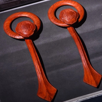 Honghuali three-clothes cassock clothes hook ancestral clothes wooden buckle hook ring