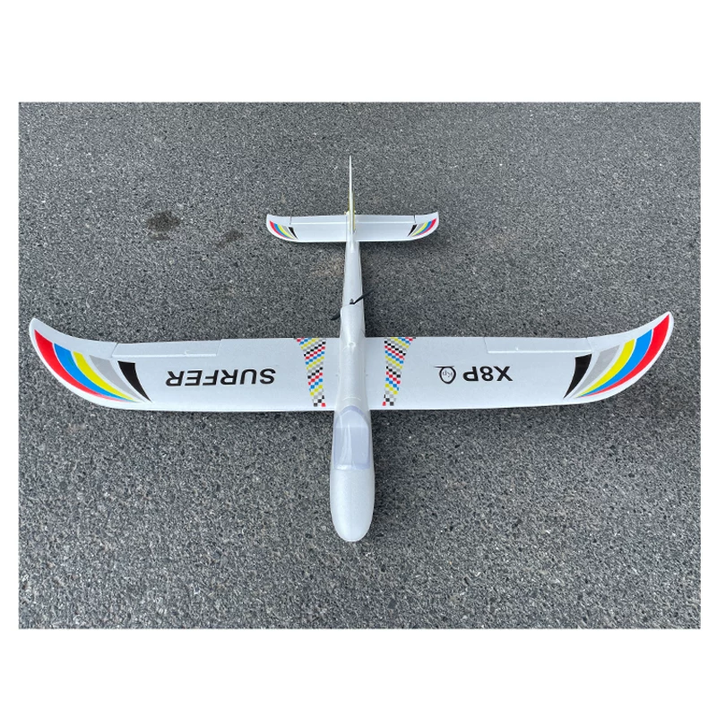Airplane with fixed wing, glider, flight control, trainer, remote control, 1.4meter
