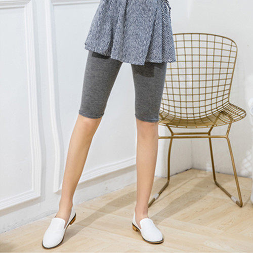 2023 New Modal Leggings Women's Thin Outer Wear High Waist Slimming Large Nine-Point Pants Versatile Stretch Small Leg Pants