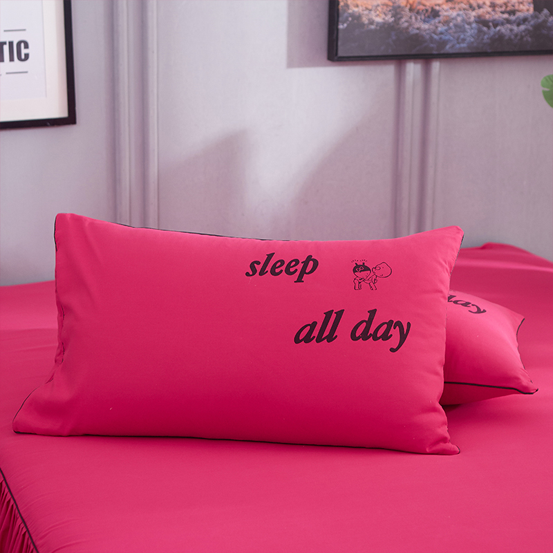 Đơn giản, gối bông màu đơn giản 48x74cm gối đơn đặt một cặp ký túc xá sinh viên chà nhám goi cao su