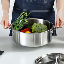 French Seabadi Klees thickening 304 stainless steel household large capacity soup pot stew pot pot cooker Universal