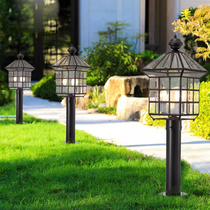 Outdoor high pole lawn light Villa garden lawn courtyard light Outdoor villa landscape waterproof ground light LED lamp post