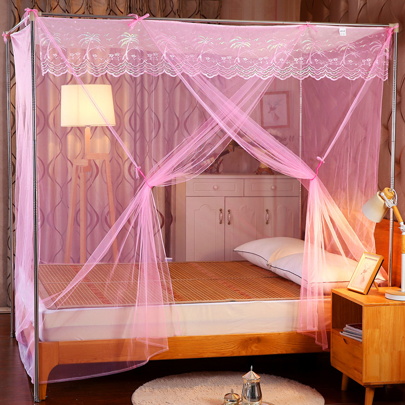Mosquito net household vintage single open door double 1 8m1 5m bed Floor-to-ceiling student dormitory 0 9m1 2m bunk bed