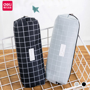 【得力】品质布料笔袋+铅笔10支