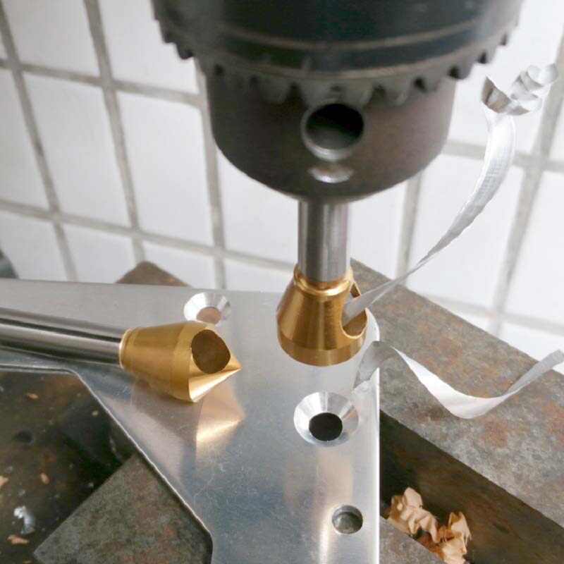 Direct-selling round hole chamferer 120 degree trimming and deburring processing stainless steel aluminum screw countersinking knife chamfering drill